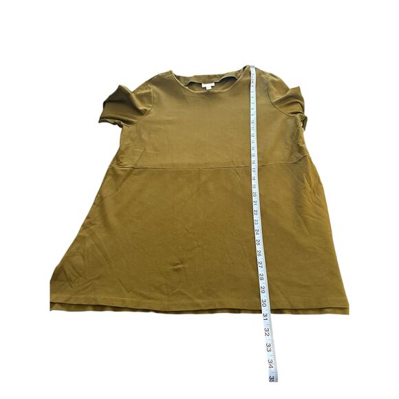 J. Jill Ponte Tunic Top Brown Basic 3/4 Sleeve Scoop Neck Basic Stretch Large - Picture 12 of 12